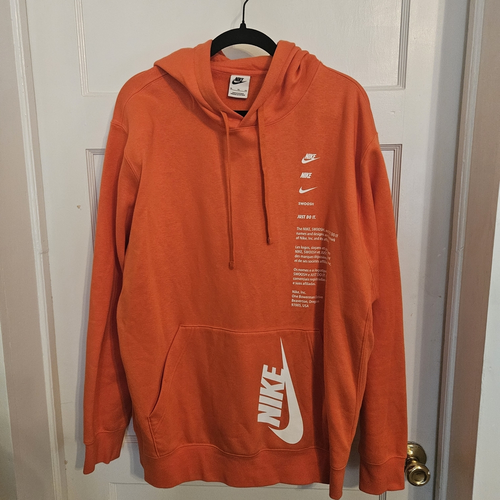 Nike Men's Bold Orange Hoodie